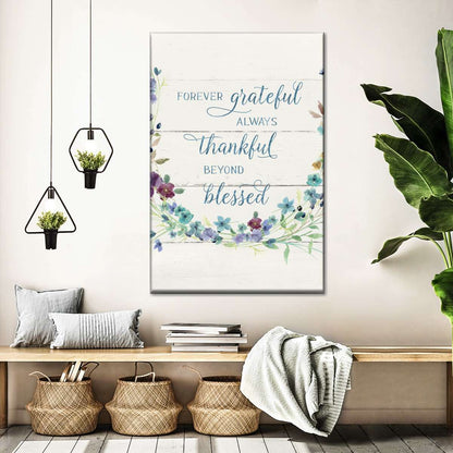 Beyond Blessed Canvas Wall Art - Christian Wall Decor Art - Religious Wall Decor