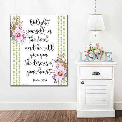 Bible Verse Bouquet Canvas Wall Art - Christian Wall Decor Art - Religious Wall Decor