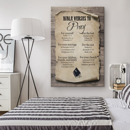 Bible Verse To Pray Canvas Wall Art - Christian Canvas Prints - Bible Verse Canvas