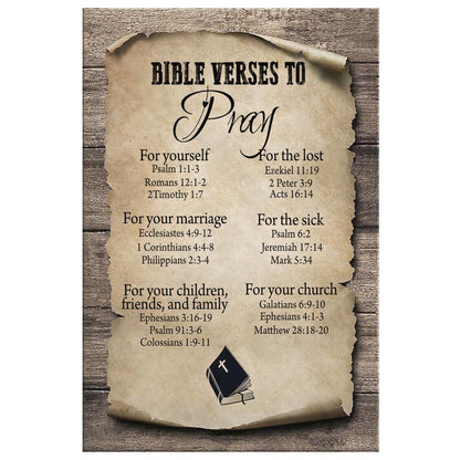 Bible Verse To Pray Canvas Wall Art - Christian Canvas Prints - Bible Verse Canvas