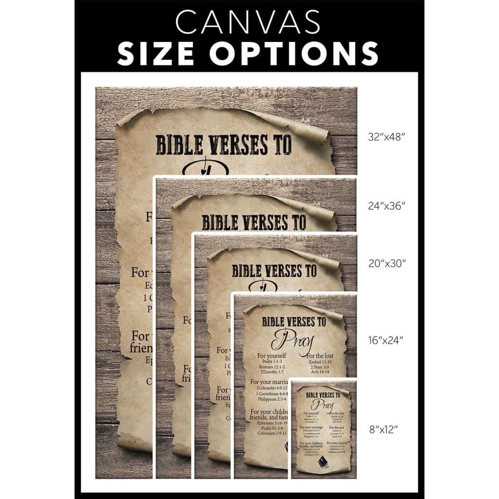 Bible Verse To Pray Canvas Wall Art - Christian Canvas Prints - Bible Verse Canvas