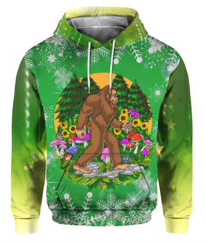 Bigfoot Hide And Seek Christmas All Over Print 3D Hoodie For Men And Women, Christmas Gift, Warm Winter Clothes, Best Outfit Christmas