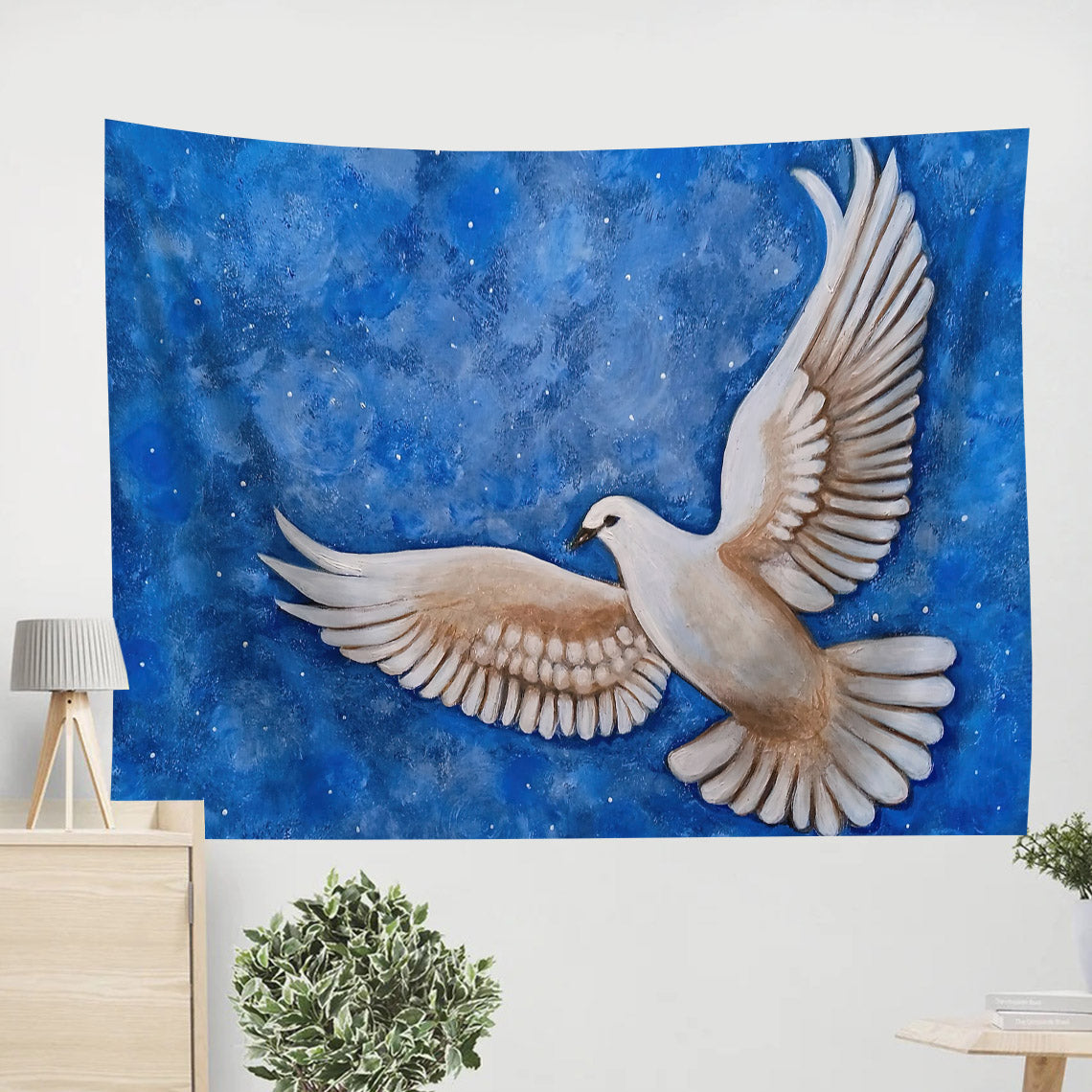 Bird Painting Seascape Tapestry - Tapestry Wall Decor - Home Decor Living Room