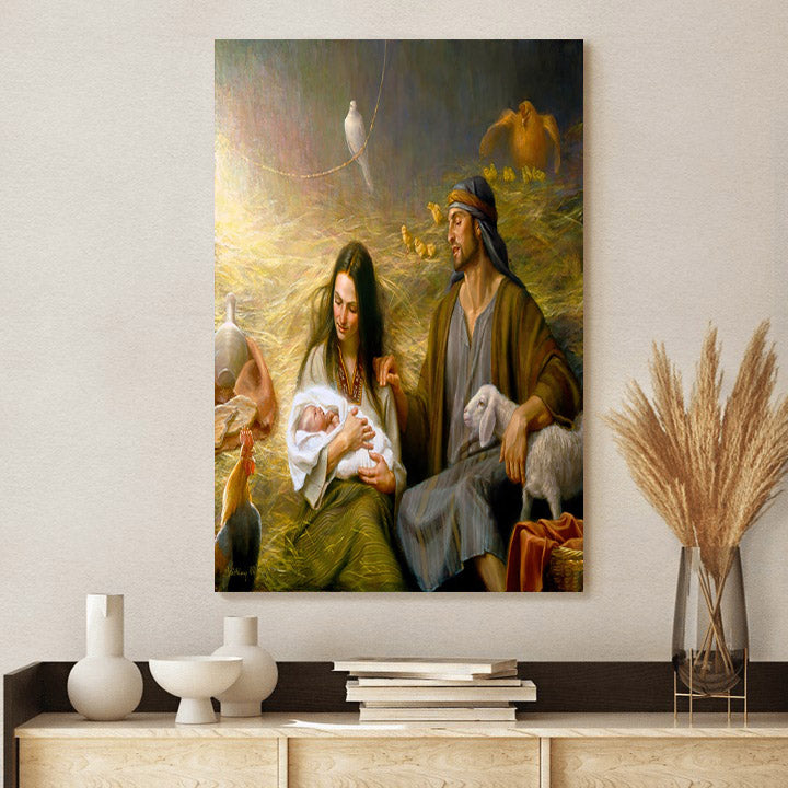 Birth Of Jesus Christ - Canvas Pictures - Jesus Canvas Art - Christian Wall Art