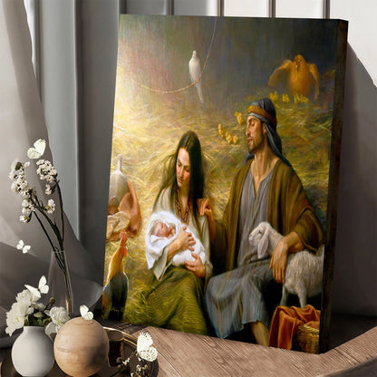 Birth Of Jesus Christ - Canvas Pictures - Jesus Canvas Art - Christian Wall Art