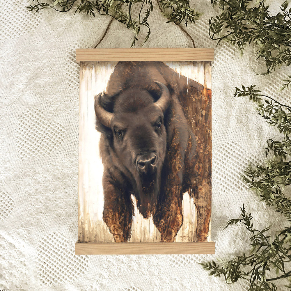 Bison Hanging Canvas Wall Art - Religious Canvas - Christian Wall Art Decor