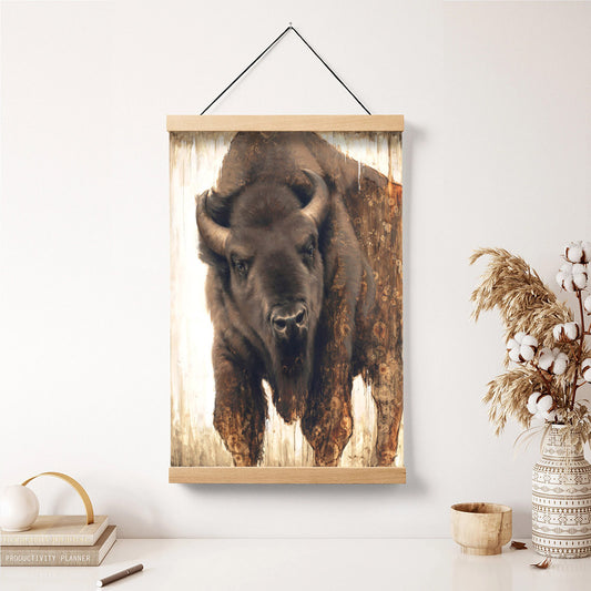 Bison Hanging Canvas Wall Art - Religious Canvas - Christian Wall Art Decor