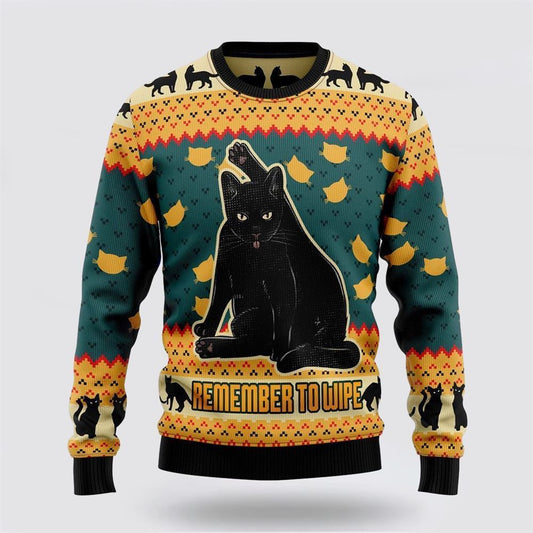 Black Cat 3D Ugly Christmas Sweater For Men And Women, Best Gift For Christmas, Christmas Fashion Winter