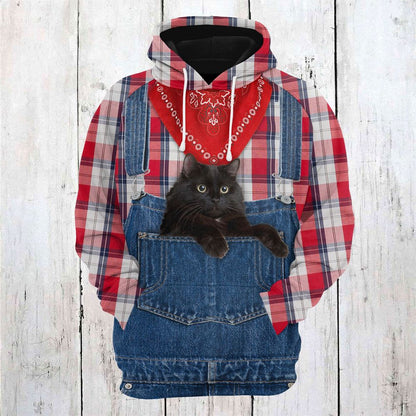 Black Cat Farm All Over Print 3D Hoodie For Men And Women, Best Gift For Cat lovers, Best Outfit Christmas