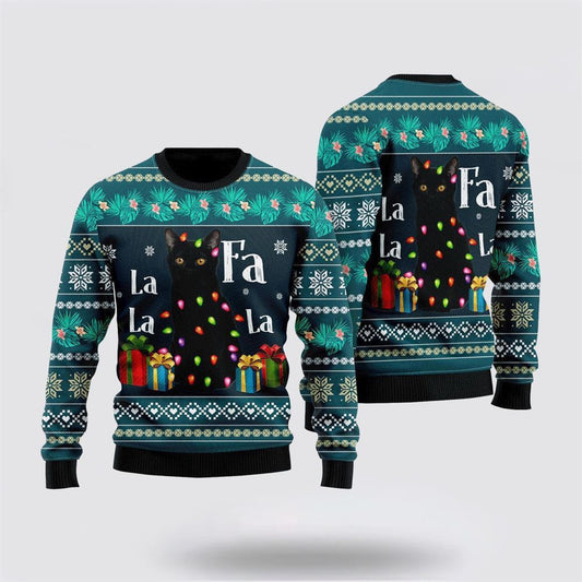 Black Cats Ugly Christmas Sweater For Men And Women, Best Gift For Christmas, Christmas Fashion Winter