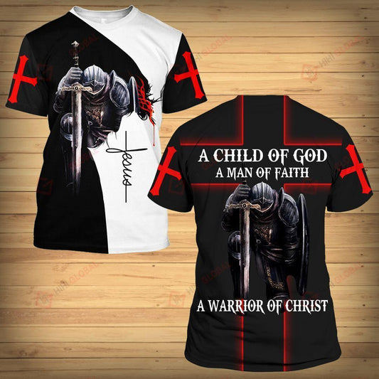 Black Knight God Jesus Shirt - Christian 3d Shirts For Men Women