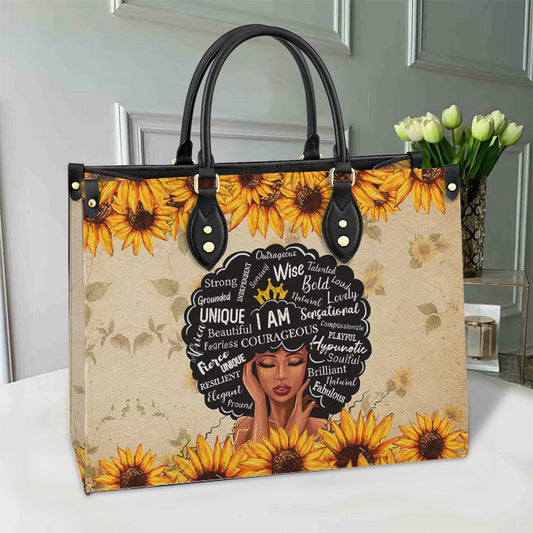 Black Woman Leather Bag - Women's Pu Leather Bag - Best Mother's Day Gifts