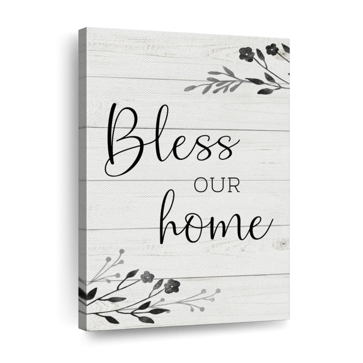 Bless Our Home Canvas Wall Art - Christian Wall Decor Art - Religious Wall Decor