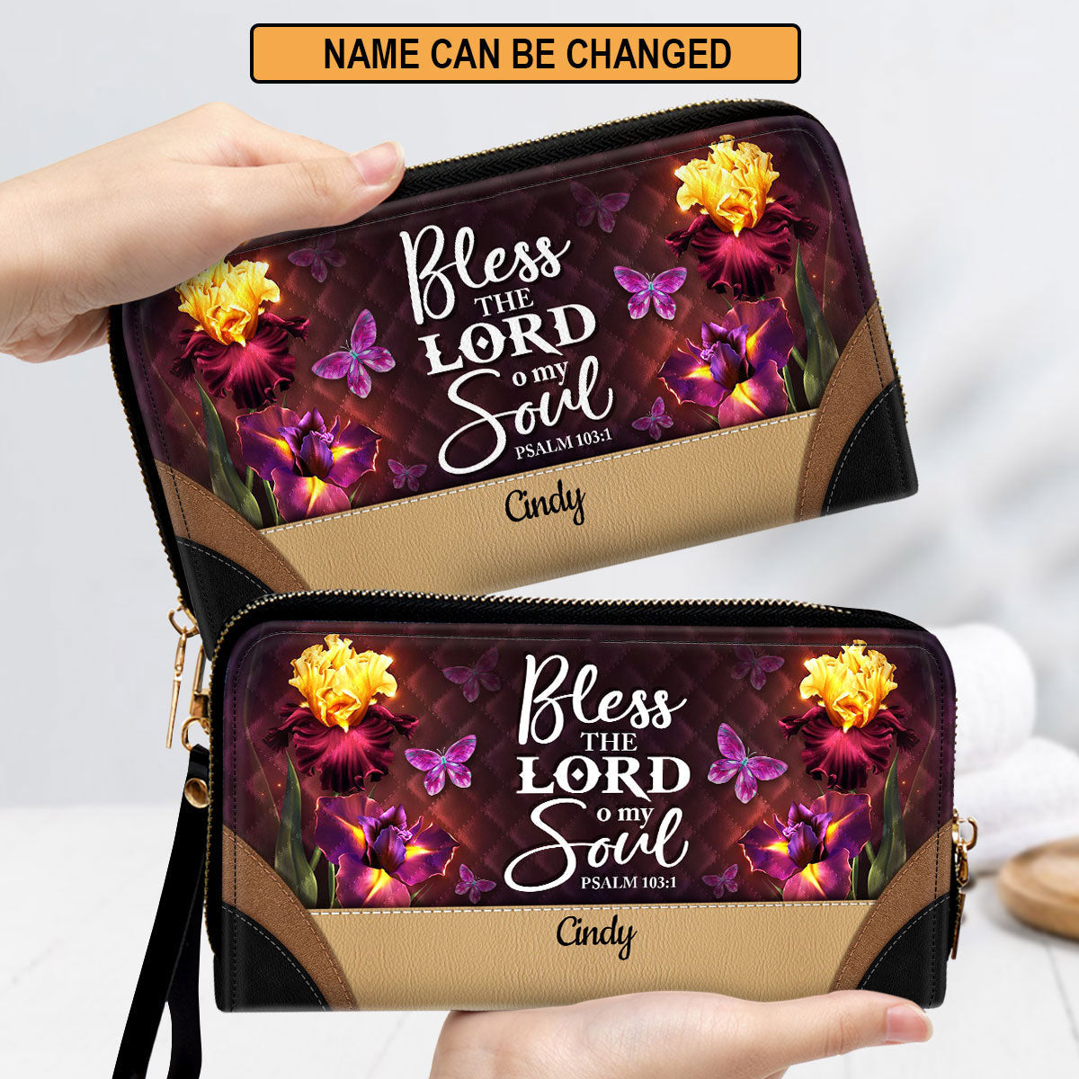 Bless The Lord O My Soul - Awesome Personalized Butterfly Clutch Purse - Women Clutch Purse