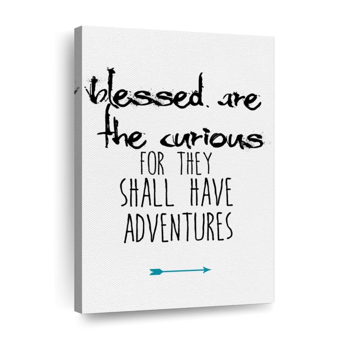 Blessed Are The Curious Canvas Wall Art - Christian Wall Decor Art - Religious Wall Decor