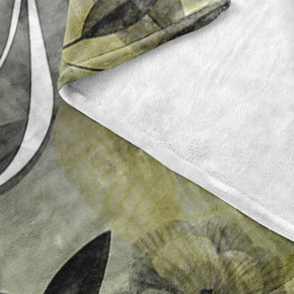 Blessed By The Amazing Grace Of God Fleece Blanket - Christian Blanket - Bible Verse Blanket