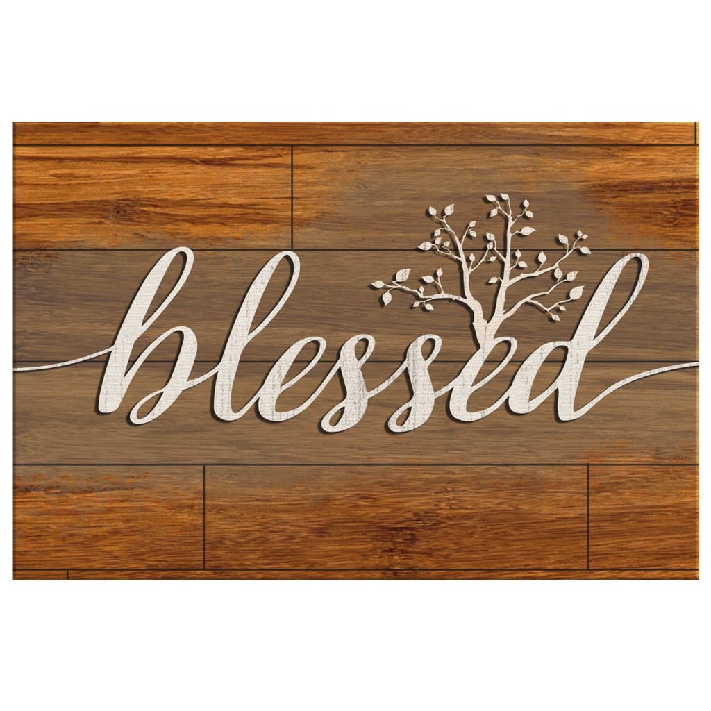 Blessed Canvas Wall Art - Christian Canvas - Faith Canvas