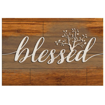Blessed Canvas Wall Art - Christian Canvas - Faith Canvas