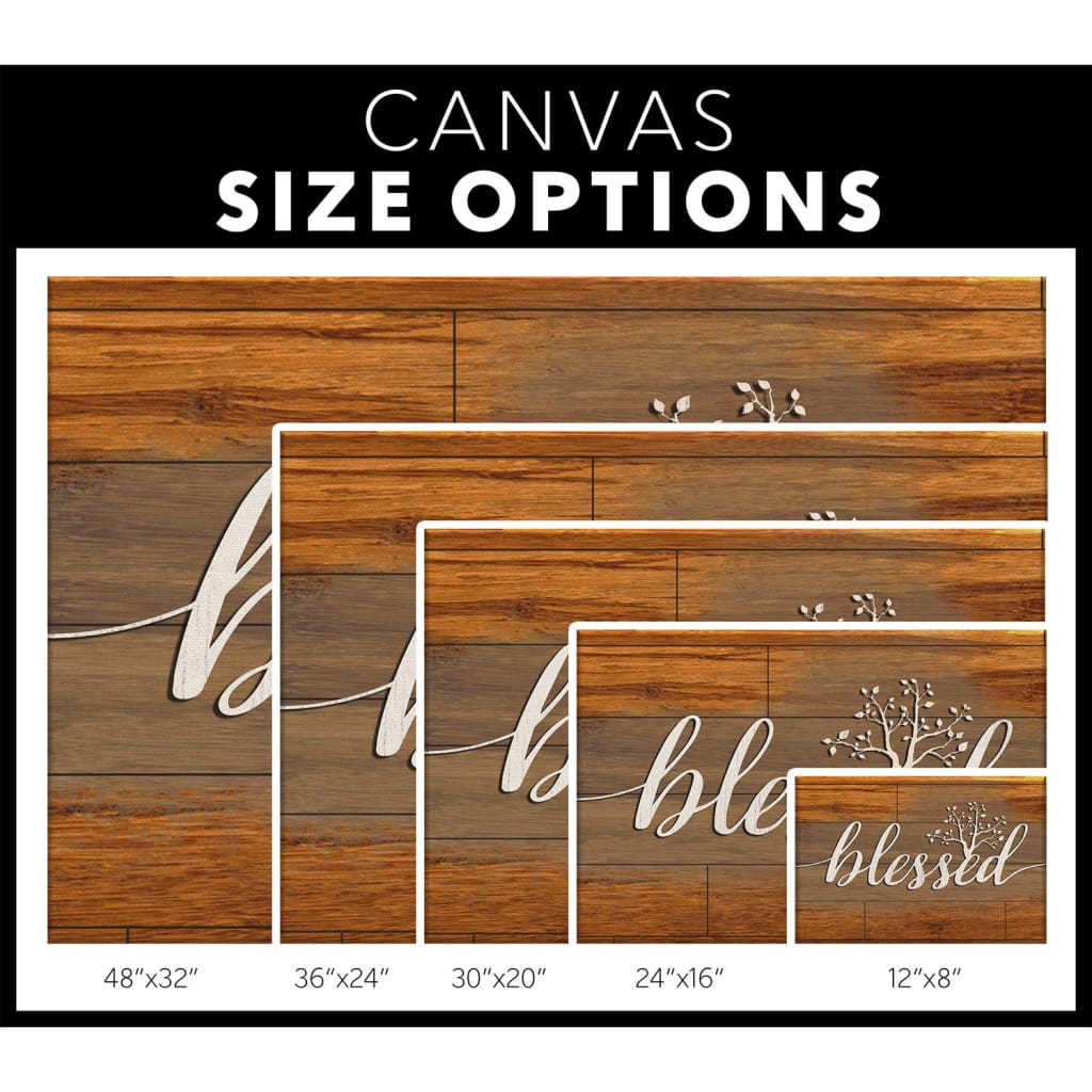 Blessed Canvas Wall Art - Christian Canvas - Faith Canvas
