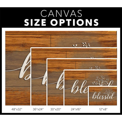 Blessed Canvas Wall Art - Christian Canvas - Faith Canvas