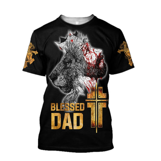 Blessed Dad Jesus Shirts - Christian 3d Shirts For Men Women