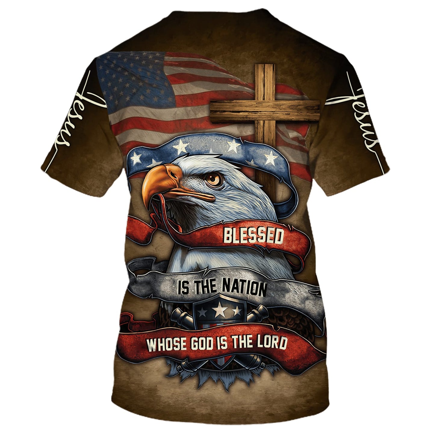 Blessed Is The Nation Whose God Is The Lord 3D All Over Printed Shirt for Men and Women
