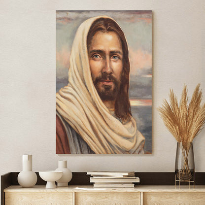 Blessed Savior Canvas Wall Art - Jesus Picture - Jesus Portrait Canvas