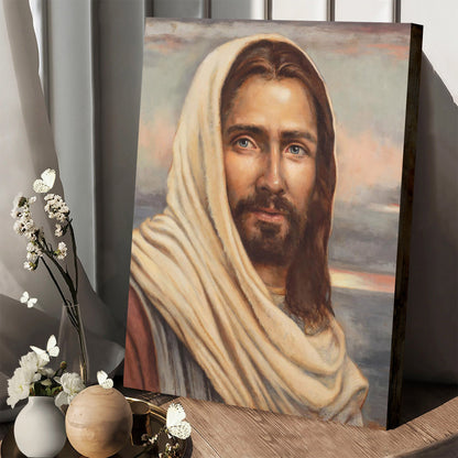 Blessed Savior Canvas Wall Art - Jesus Picture - Jesus Portrait Canvas