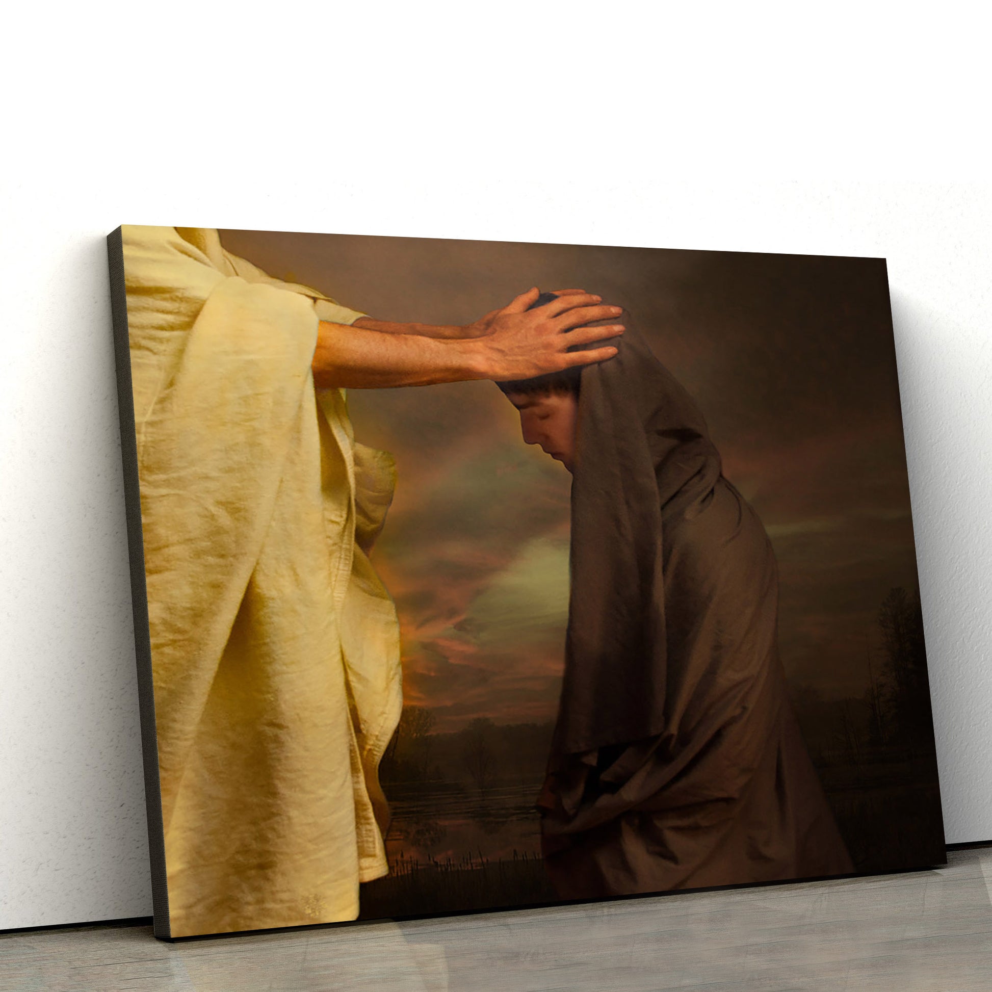 Blessing  Canvas Picture - Jesus Christ Canvas Art - Christian Wall Art