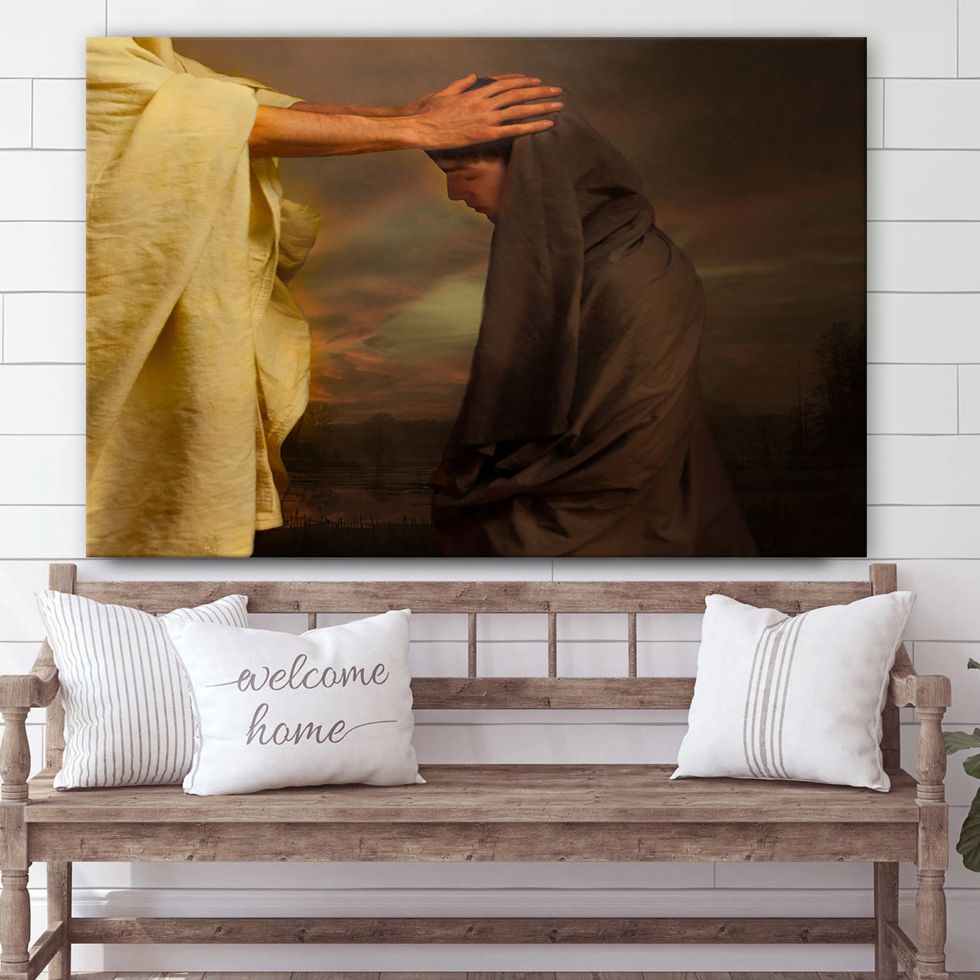 Blessing  Canvas Picture - Jesus Christ Canvas Art - Christian Wall Art