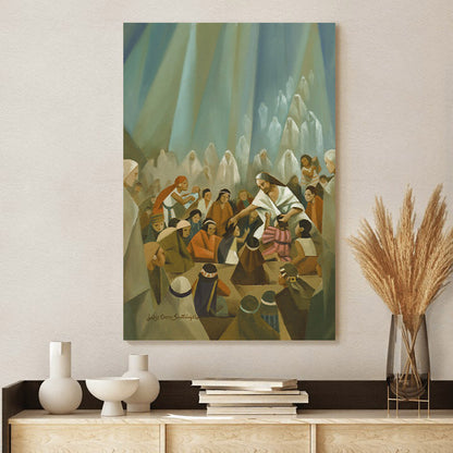 Blessing Children In The Americas Canvas Pictures - Jesus Christ Canvas Art - Christian Wall Art
