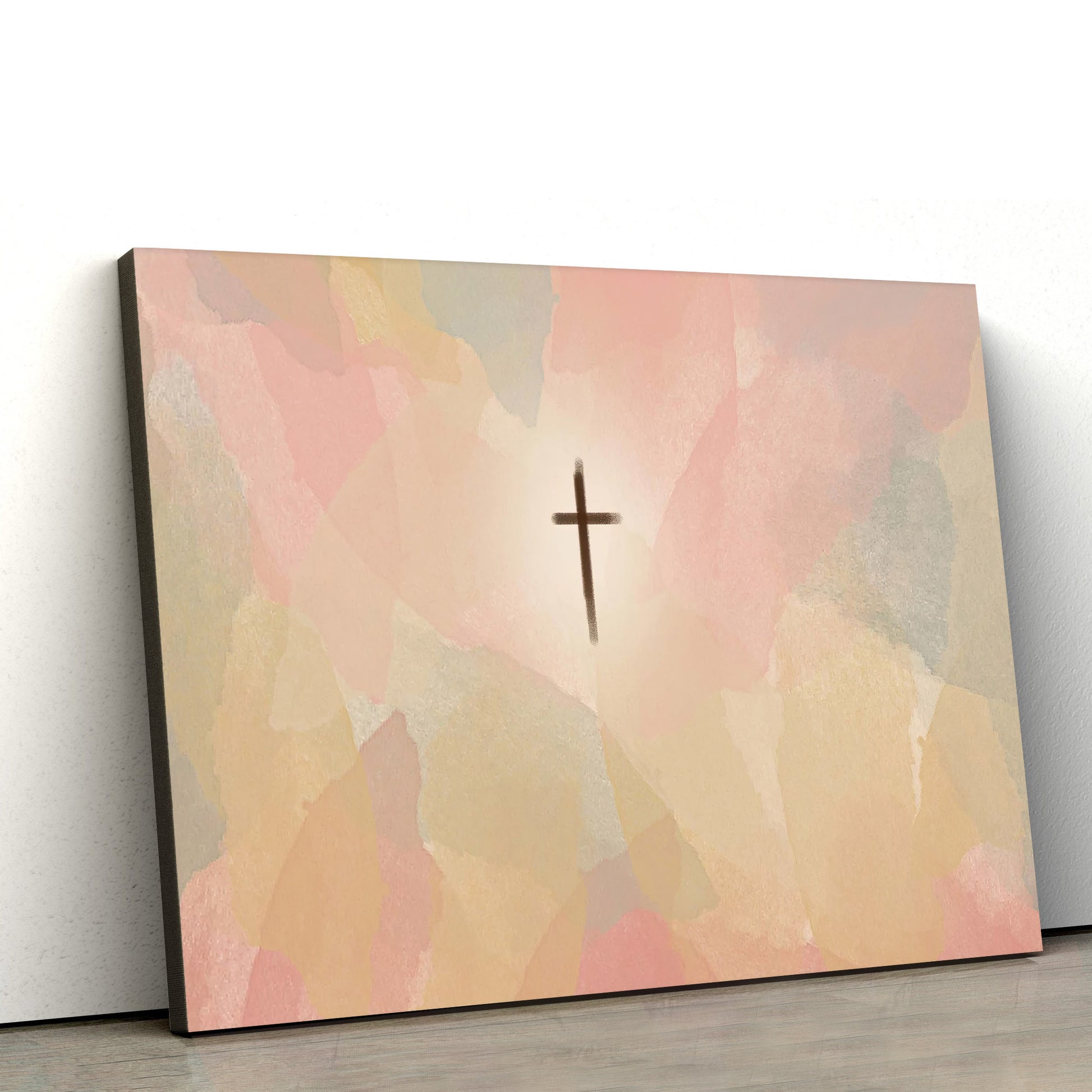 Boho Christian Cross Canvas Posters - Religious Canvas Wall Art - Ciaocustom