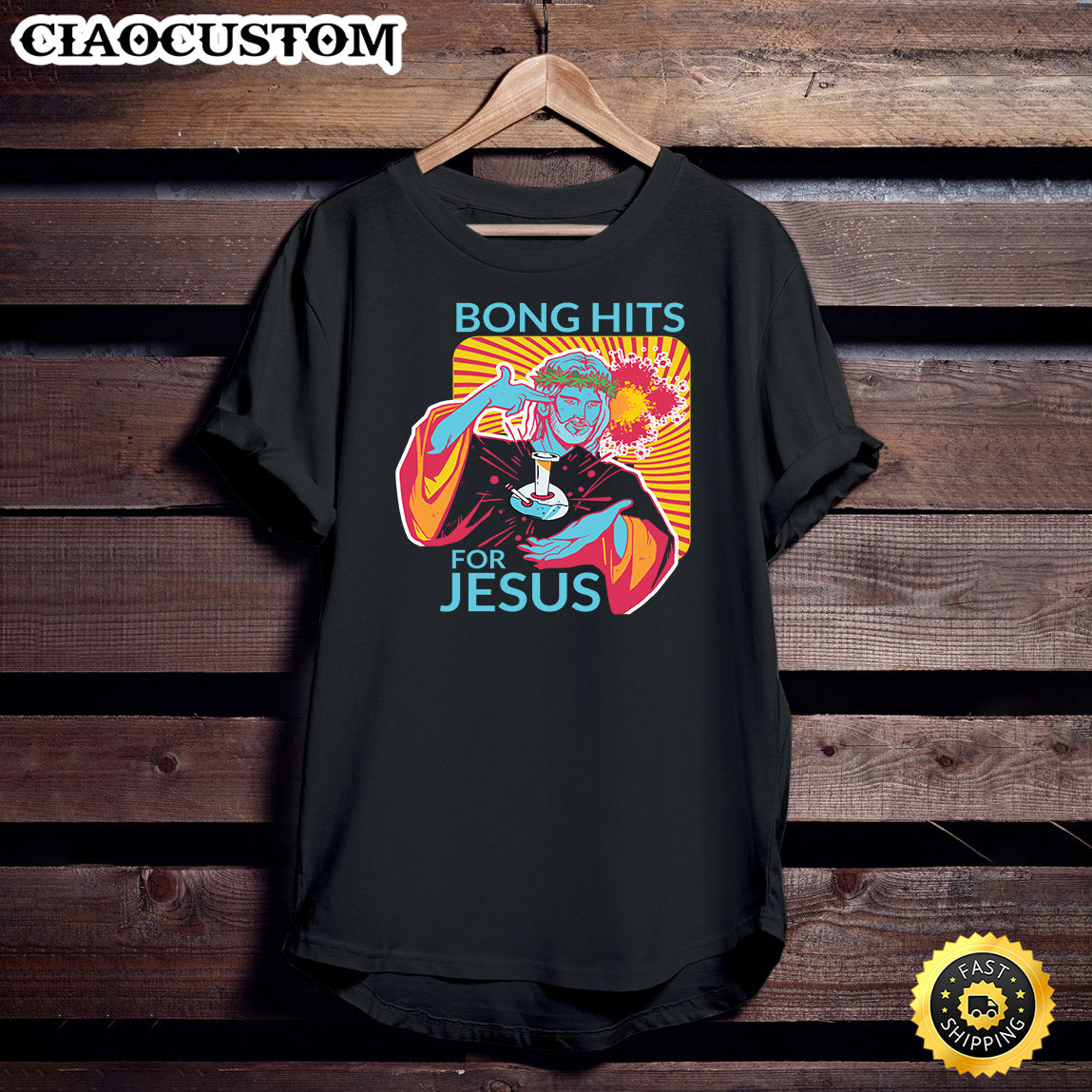 Bong Hits For Jesus Funny Thc Stoner Gift Unisex T Shirt - Men Women T-Shirts