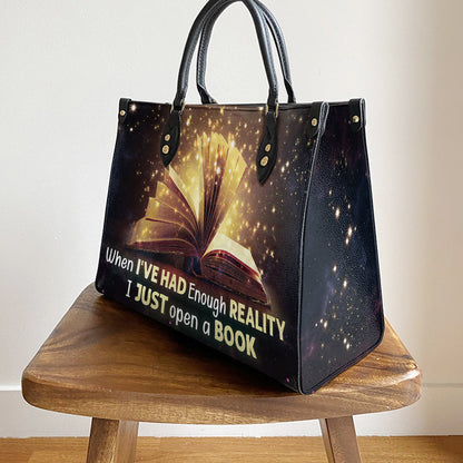 Book When Ive Had Enough Reality Leather Bag - Best Gifts For Book Lovers - Women's Pu Leather Bag