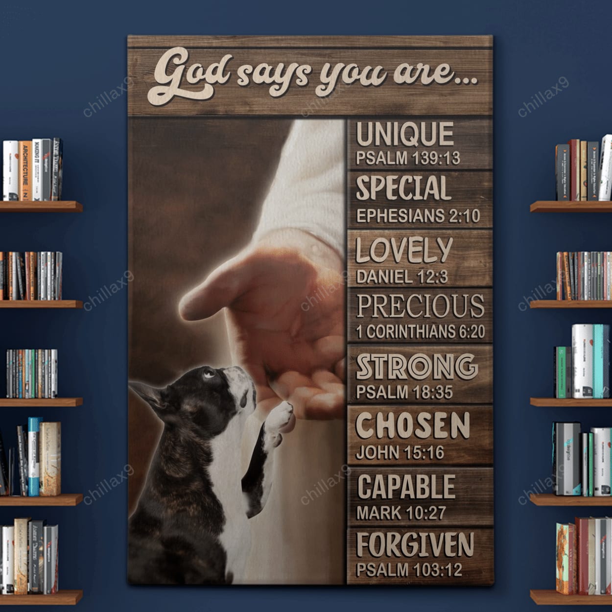 Boston Terrier - God Says You Are Canvas - Canvas Decor Ideas
