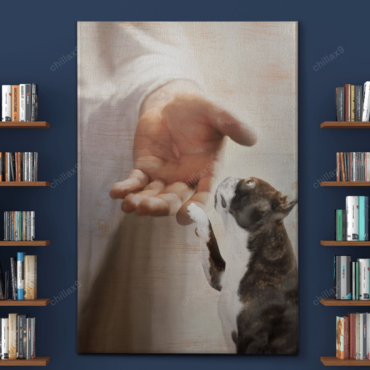 Boston Terrier - Take My Hand Canvas - Canvas Decor Ideas