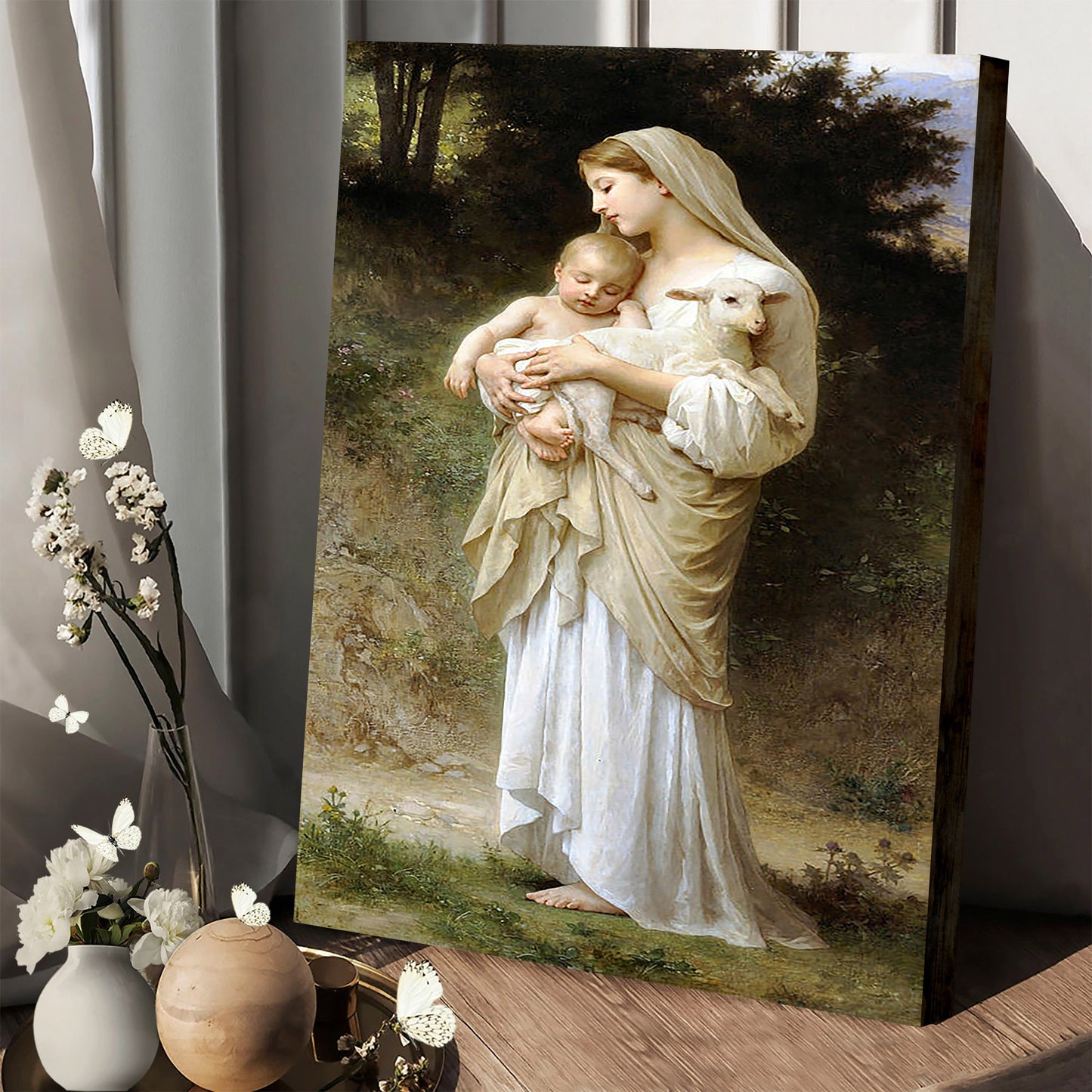 Bouguereau L'innocence  Canvas Wall Art - Jesus Canvas Pictures - Christian Wall Art