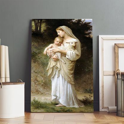 Bouguereau L'innocence  Canvas Wall Art - Jesus Canvas Pictures - Christian Wall Art