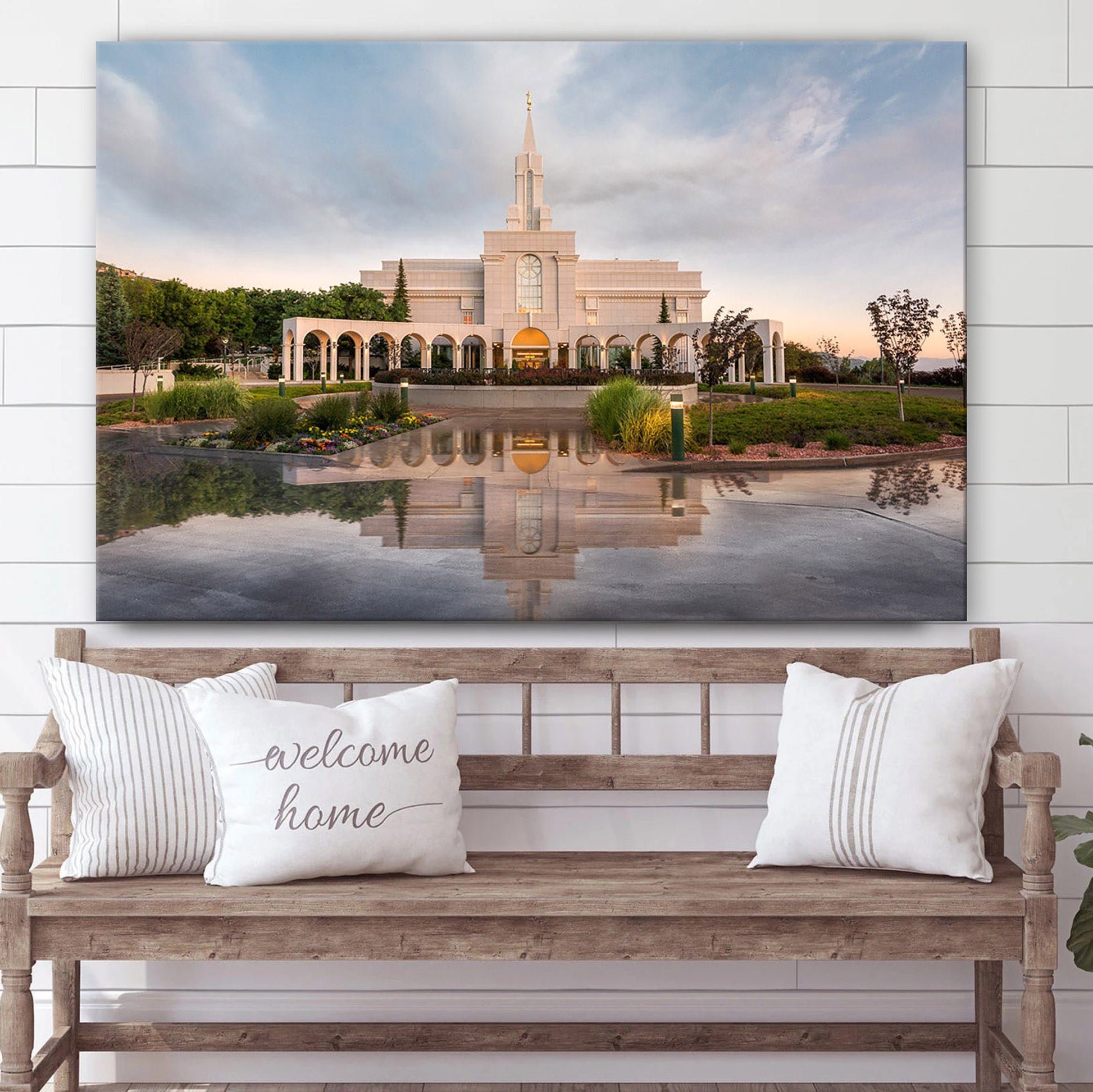 Bountiful Temple Covenant Path Series Canvas Wall Art - Jesus Christ Picture - Canvas Christian Wall Art