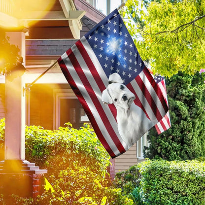 Boxer Christian Cross American US House Flags - Christian Garden Flags - Outdoor Christian Flag