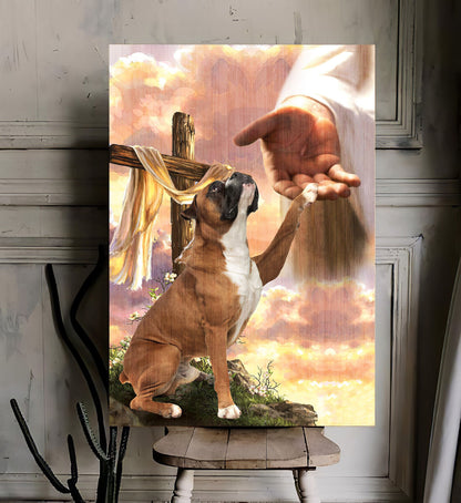 Boxer God Hand Canvas - Canvas Decor Ideas