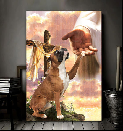 Boxer God Hand Canvas - Canvas Decor Ideas