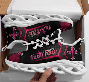 Breast Cancer Yezy Running Sneakers Max Soul Shoes - Christian Shoes For Men And Women