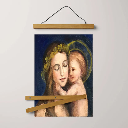 Bringing God's Love Hanging Canvas Wall Art - Gift For Mom - Religious Canvas