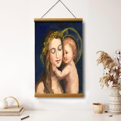 Bringing God's Love Hanging Canvas Wall Art - Gift For Mom - Religious Canvas