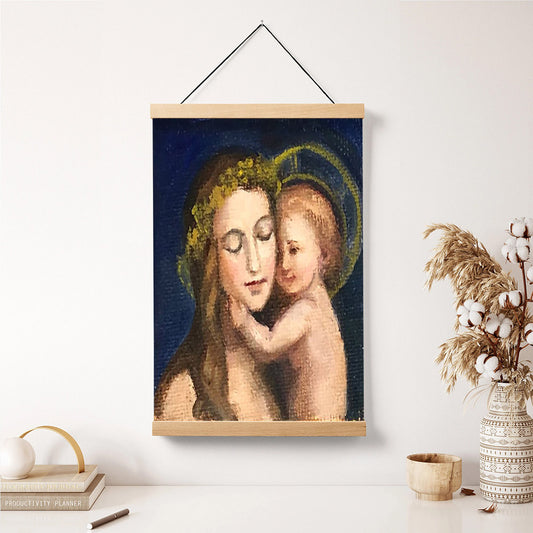 Bringing God's Love Hanging Canvas Wall Art - Gift For Mom - Religious Canvas