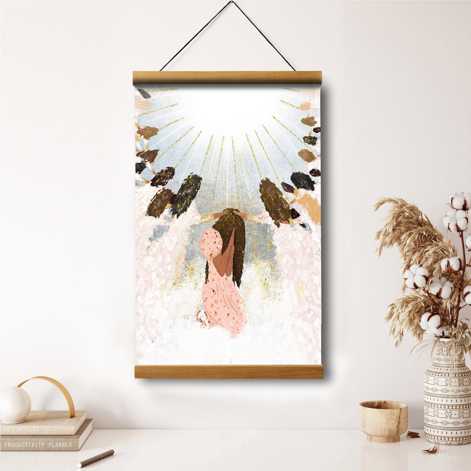 Broken And Beautiful Hanging Canvas Wall Art - Christan Wall Decor - Religious Canvas