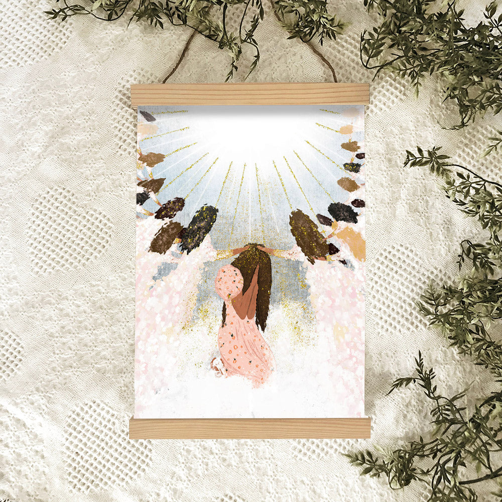 Broken And Beautiful Hanging Canvas Wall Art - Christan Wall Decor - Religious Canvas