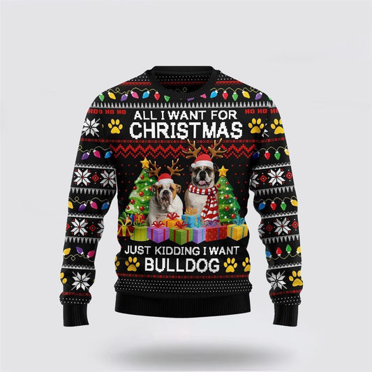 Bulldogs Ugly Christmas Sweater For Men And Women, Gift For Christmas, Best Winter Christmas Outfit