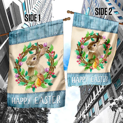 Bunny Easter Flag - Easter House Flags - Christian Easter Garden Flags